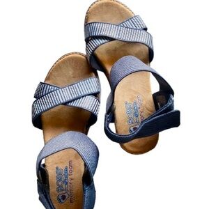NEW BOBS by Skechers® Desert Kiss Memory Foam Women's Sandals Size7